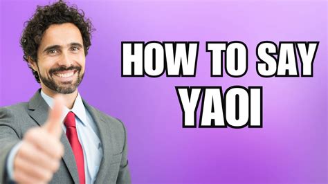yaoi pronunciation